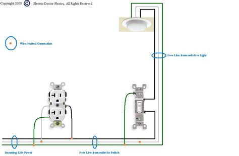 power to junction box then switch then lights|switch wiring instructions.